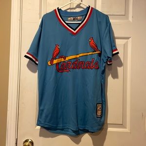 Mens St. Louis Cardinals Ozzie Smith Majestic Jersey